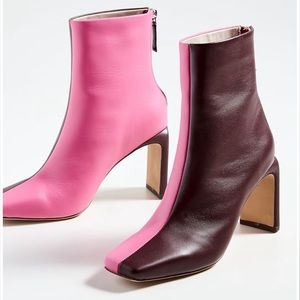 Jonathan Simkhai Kelsey Square Toe Heeled Boots